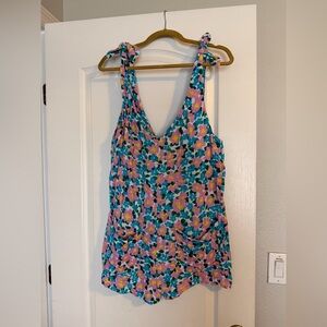Show Me Your Mumu Floral Romper- Size Medium
